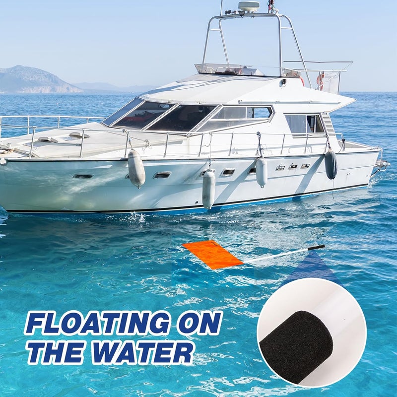 SETYPARY 48 Inch Orange Boat Flag with 3 Section Pole, Floating Skier Down Flag for Boating, Towing, Watersports - Image 4